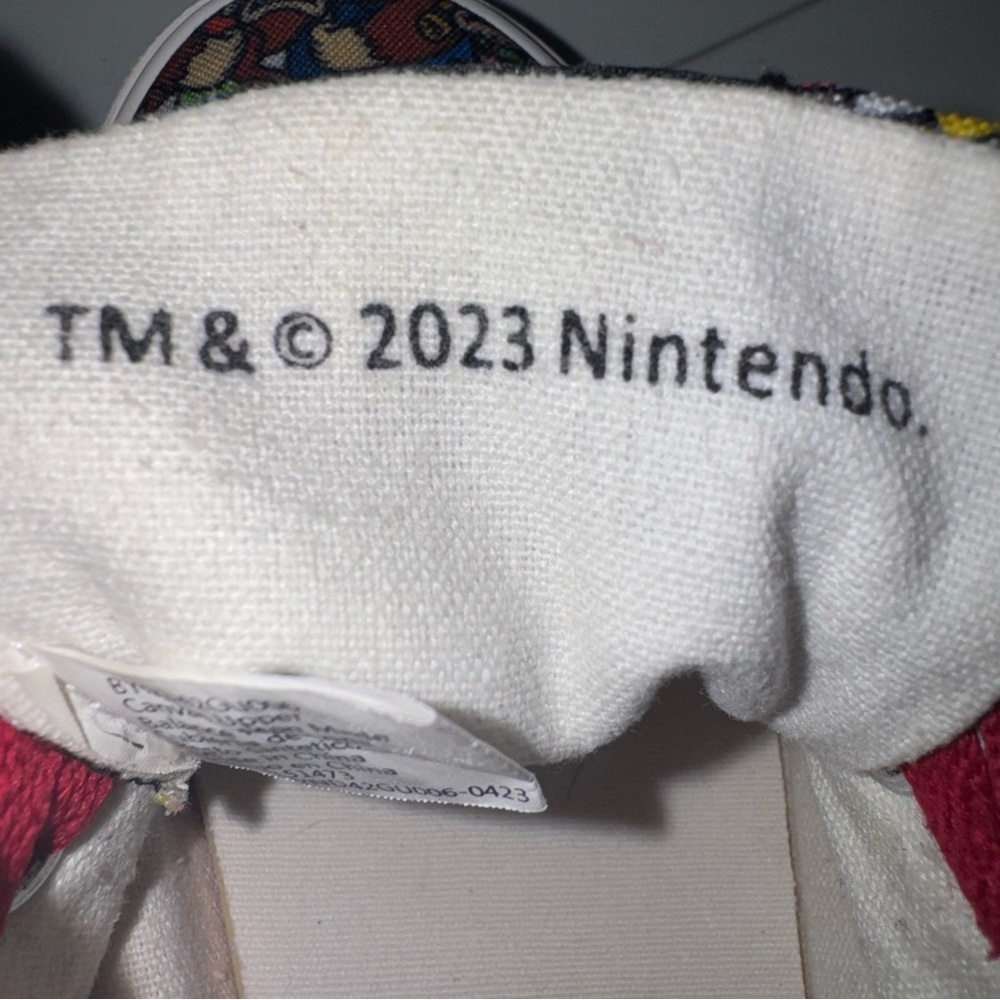 Super Mario Kids Size 3 Sneakers Nintendo 2023 Canvas Lace Up Shoes - Picture 6 of 8